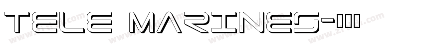 TELE MARINES字体转换